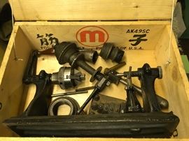 Antique Tabletop Handcrank Lathe