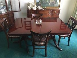 Nice Cherry Dining table and 3 extensions