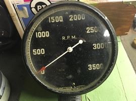 Vintage Stewart Warner Tachometer