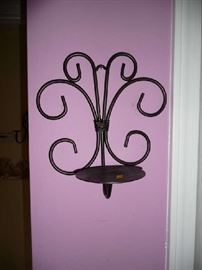 METAL WALL CANDLE HOLDER (1 OF 2)