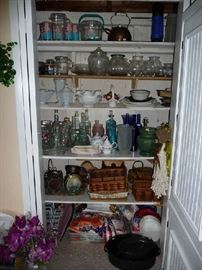 VASES, CANNING JARS, BASKETS, PAPER GOODS