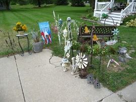 OUTDOOR DECOR (BENCH BEHIND DECOR NOT FOR SALE)