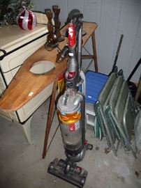 WOOD IRONING BOARD, VACUUM, CHAIRS
