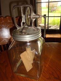 Vintage Butter Churn w/ Wood Paddles