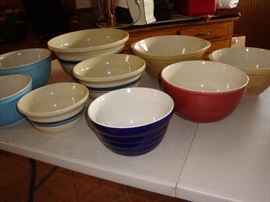 Large Mixing Bowls....Roseville, William Sonoma...