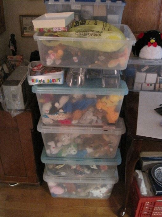 300+ Beanie Babies.  Buy the whole lot for a deal!
