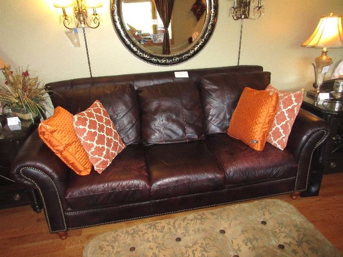 another leather sofa for the family room