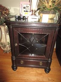 we have 2 of these very nice black end tables