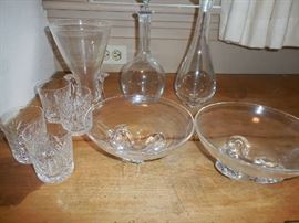 Stueben, Orrefors, Baccarrat