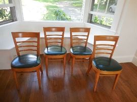 4 of 8 maple chairs