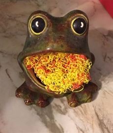 frog sponge holder