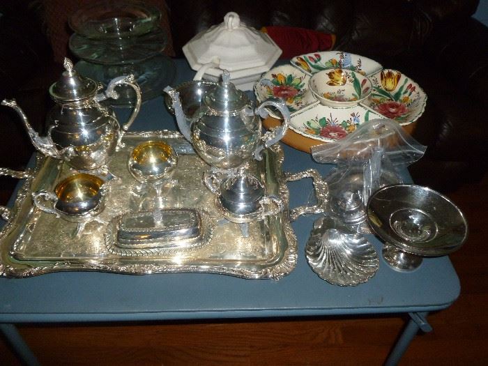 Silver plate Tea set