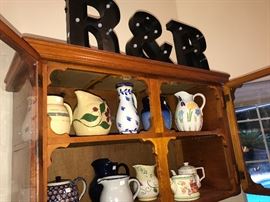 Collection of pitchers 