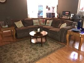 Brown microsuede sectional - only $295 