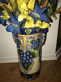 Decorative umbrella stand or vase 