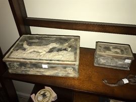 Vintage Alabaster boxes 