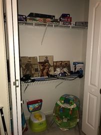 Misc board games, John Wayne items and children's items 