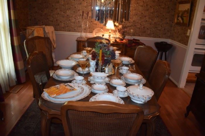 Beautiful Dining Set and China featured here