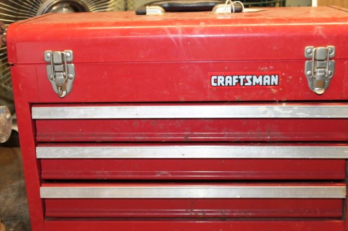 Craftsman Red Tool Box - on wheels