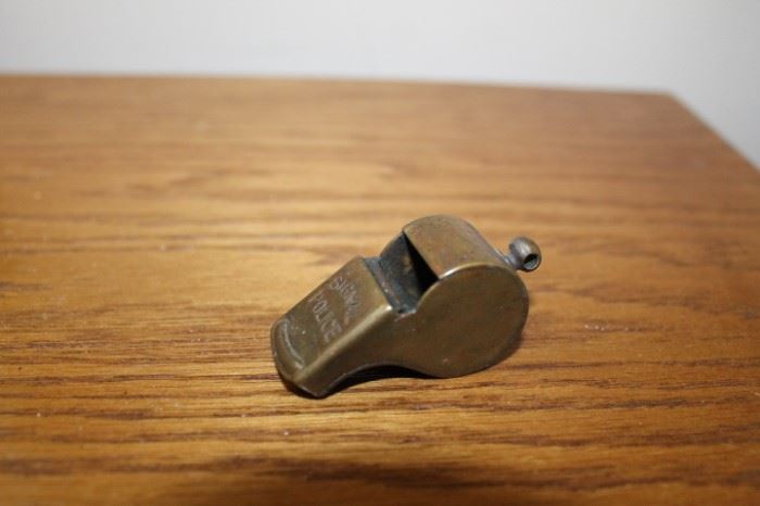 Early police whistle