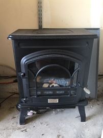 Faux fireplace heater