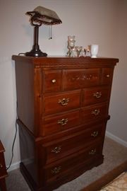 5 Drawer Chest which Matches the Bed, very nice desk lamp and other items