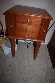 Very nice Sewing Cabinet with swing out drawers on sides