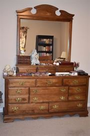 Another View of Beautiful Matching Mirrored 9 Drawer Chest