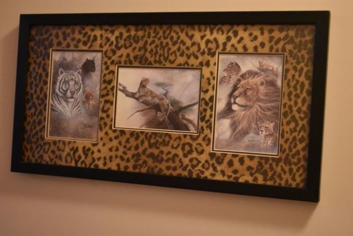 Framed Art of Lions