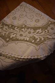 Beautiful Linens in this Estate: A Fine Example is shown