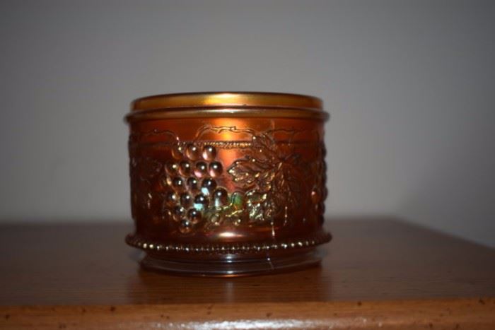 Rare Antique Carnival Glass Jar