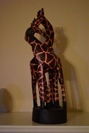 Carved African Giraffes