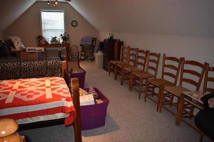 Awesome Ladder Back Rush Seated Chairs, Wood and Iron Twin Beds and much more!