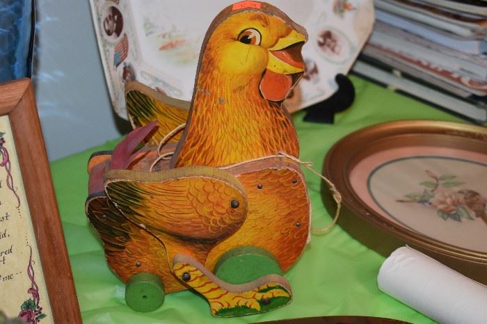 Antique Fisher Price Pull Along Chick!