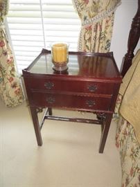 Bedroom two drawer side table, Hickory Chair