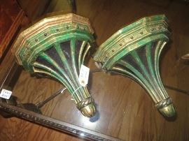 Nice large pair of wooden brackets.