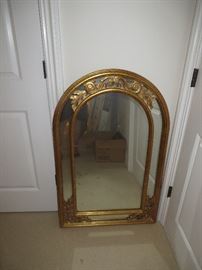 Heavy gold mirror