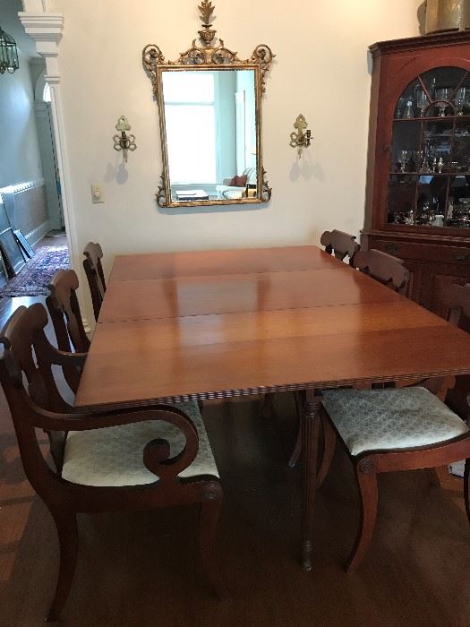 Gorgeous Empire Style Chairs and Dining Room Table