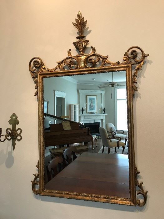 Antique Wood Carved Mirror