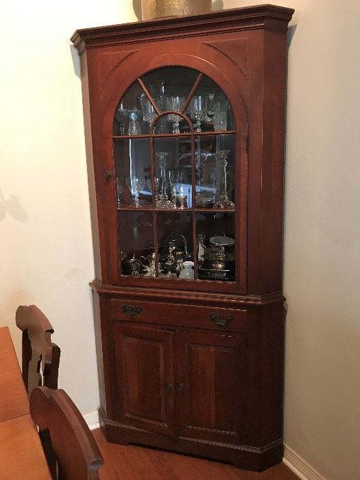 Gorgeous Vintage Corner Cabinet Willet Wildwood Cherry