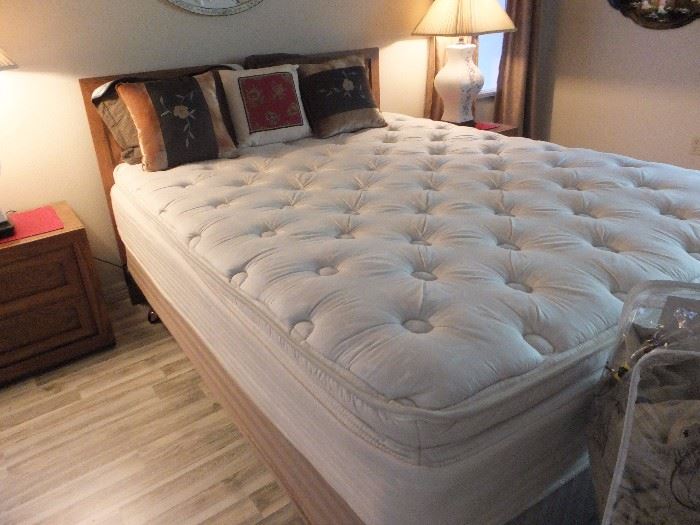 Queen Simmons pillow top mattress and box springs set