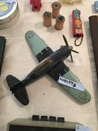 Antique Signed HUBLEY Toy Airplane 