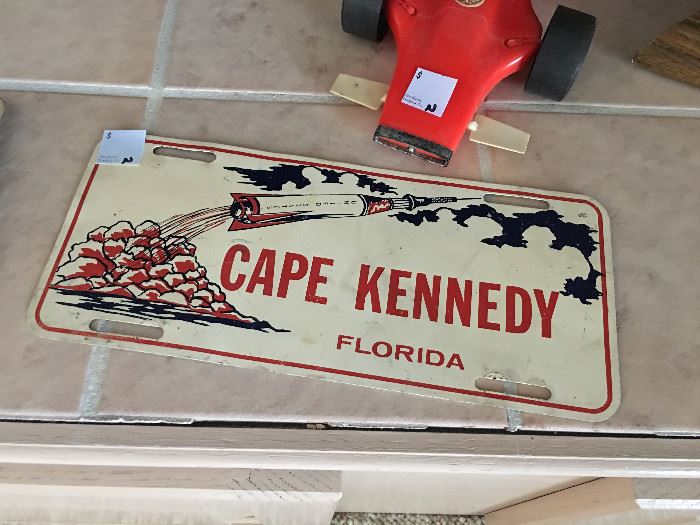 RARE License Plates "Cape Kennedy" , Firefighter Plates, Florida Plates & More!