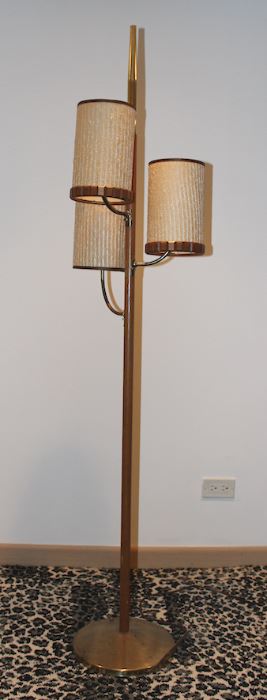 mid century pole lamp - needs work