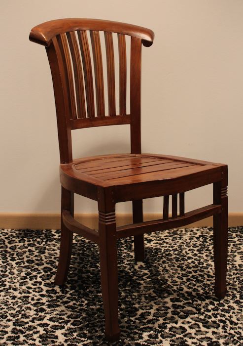 mahogany chair - 2 available (missing stringer)