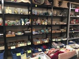 American and European pottery and tons of silverplate flatware and serving pieces!