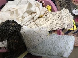 Fancy lace and silk gloves!