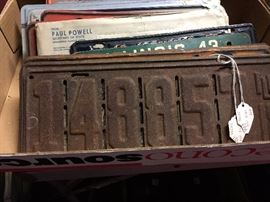 Small selection  of license plates!