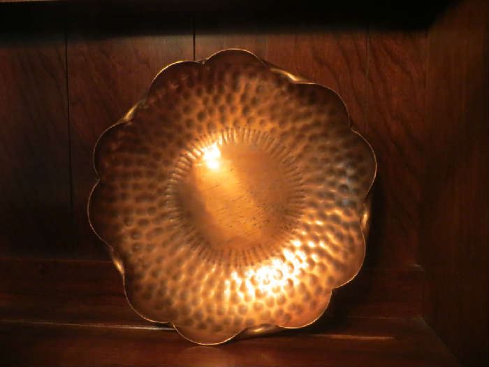copper fluted bowl