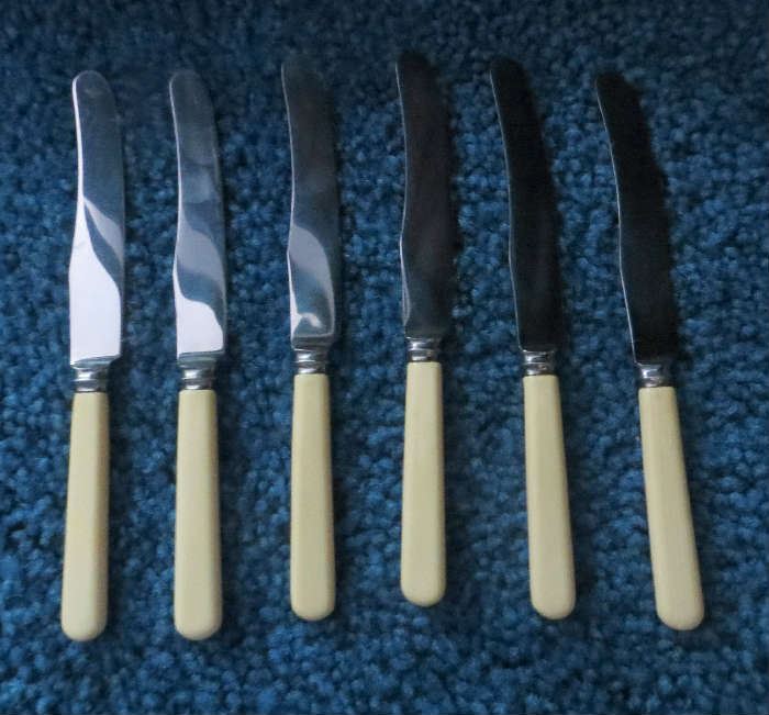 English Silverplated Fruit Knives